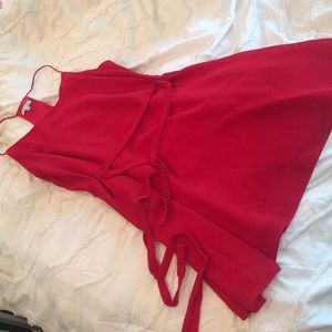 Naked Zebra Red Razor Back Dress